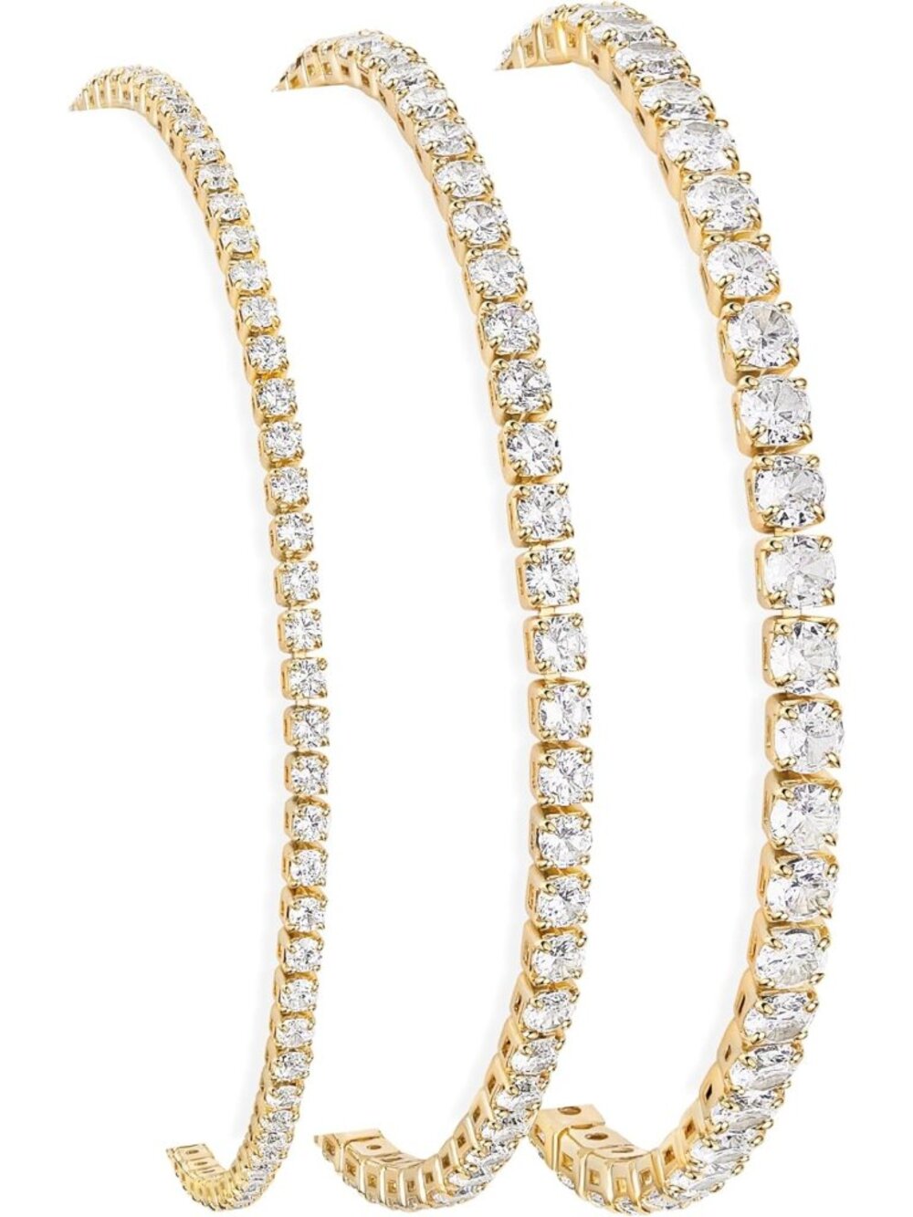 Trendy 925 Sterling Silver & Gold Plated Bracelets Set, Adjustable Cuff Jewelry